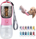 Dog Water Bottle with Food Container